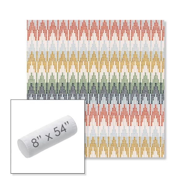 Picture of Valley Sedona | 8" x 54" Outdoor Bolster Pillow Sunbrella® Fabric