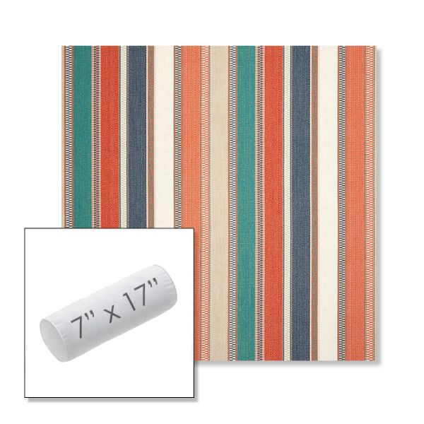 Picture of Ascend Tropical | 7" x 17" Outdoor Bolster Pillow Sunbrella® Fabric