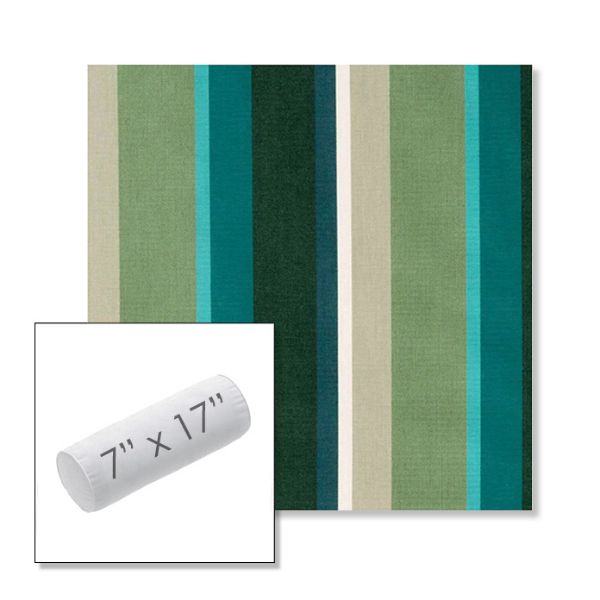 Picture of Beaming Lagoon | 7" x 17" Outdoor Bolster Pillow Sunbrella® Fabric