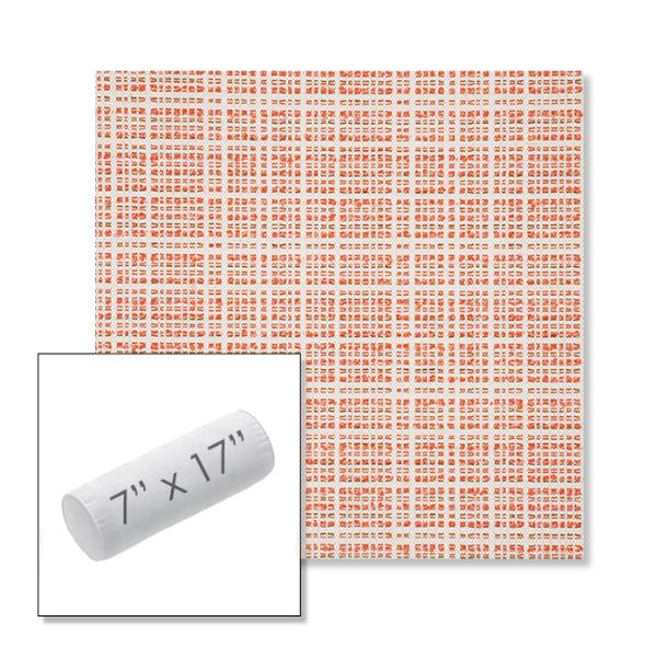 Picture of Benson Guava | 7" x 17" Outdoor Bolster Pillow Sunbrella® Fabric