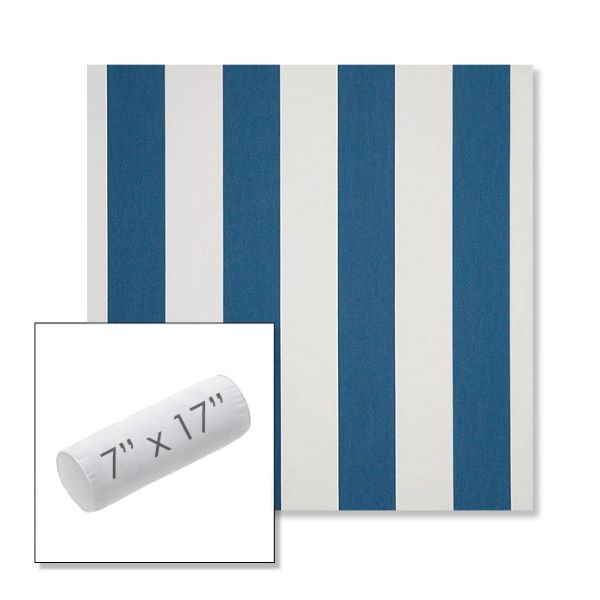 Picture of Cabana Regatta | 7" x 17" Outdoor Bolster Pillow Sunbrella® Fabric