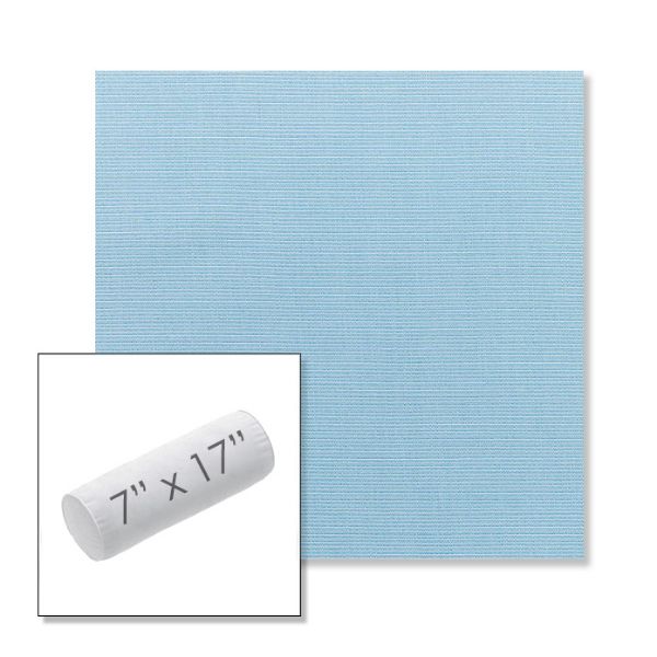 Picture of Canvas Air Blue | 7" x 17" Outdoor Bolster Pillow Sunbrella® Fabric