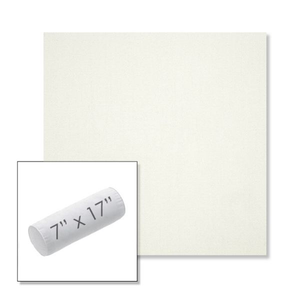 Picture of Canvas White | 7" x 17" Outdoor Bolster Pillow Sunbrella® Fabric