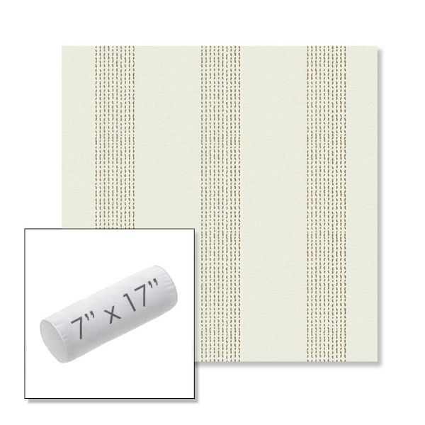 Picture of Caper Linen | 7" x 17" Outdoor Bolster Pillow Sunbrella® Fabric