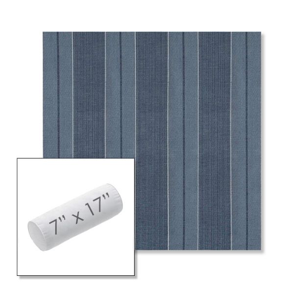 Picture of Carlo Denim | 7" x 17" Outdoor Bolster Pillow Sunbrella® Fabric