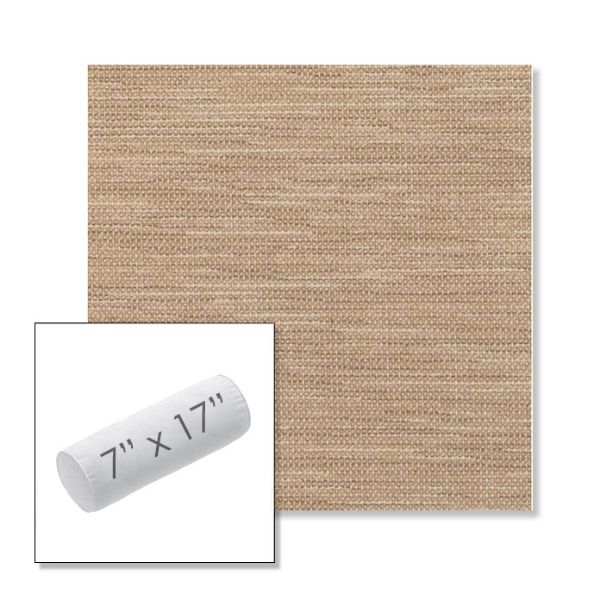 Picture of Charmer Limestone | 7" x 17" Outdoor Bolster Pillow Sunbrella® Fabric