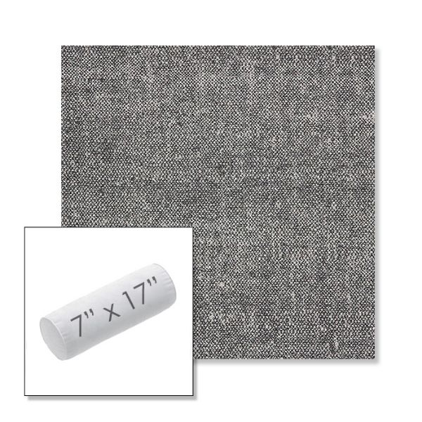 Picture of Chartres Granite | 7" x 17" Outdoor Bolster Pillow Sunbrella® Fabric