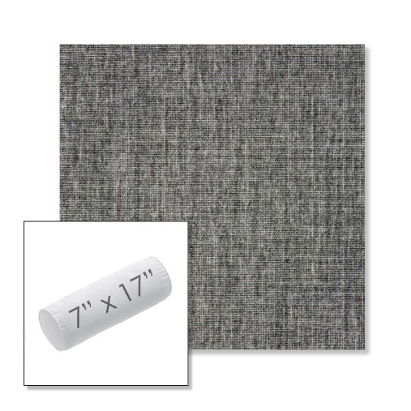 Picture of Crush Pewter | 7" x 17" Outdoor Bolster Pillow Sunbrella® Fabric