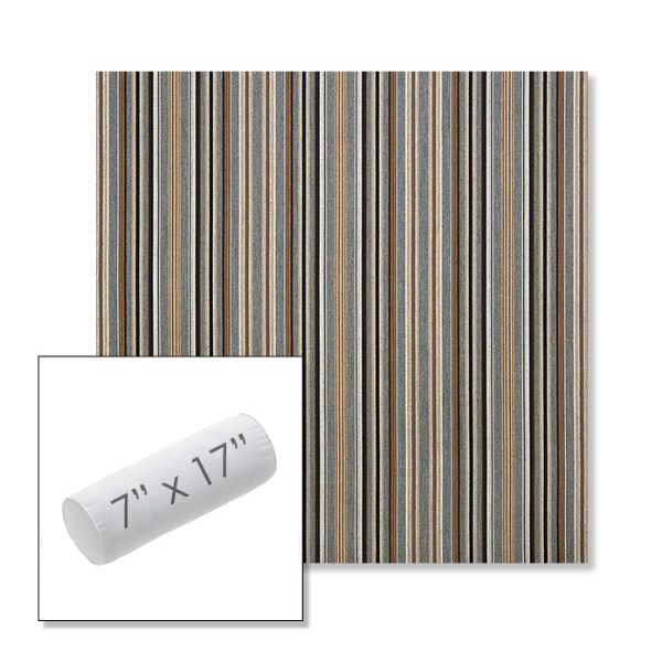 Picture of Cultivate Stone | 7" x 17" Outdoor Bolster Pillow Sunbrella® Fabric