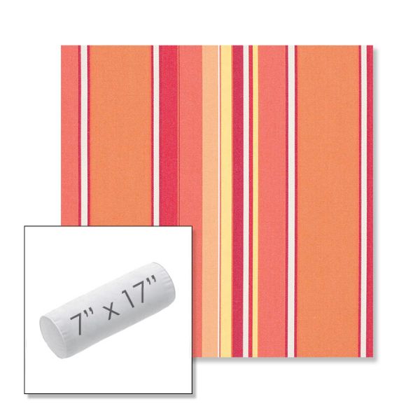 Picture of Dolce Mango | 7" x 17" Outdoor Bolster Pillow Sunbrella® Fabric