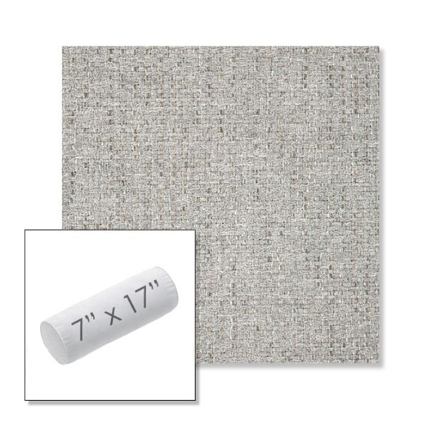 Picture of Dumont Dove | 7" x 17" Outdoor Bolster Pillow Sunbrella® Fabric