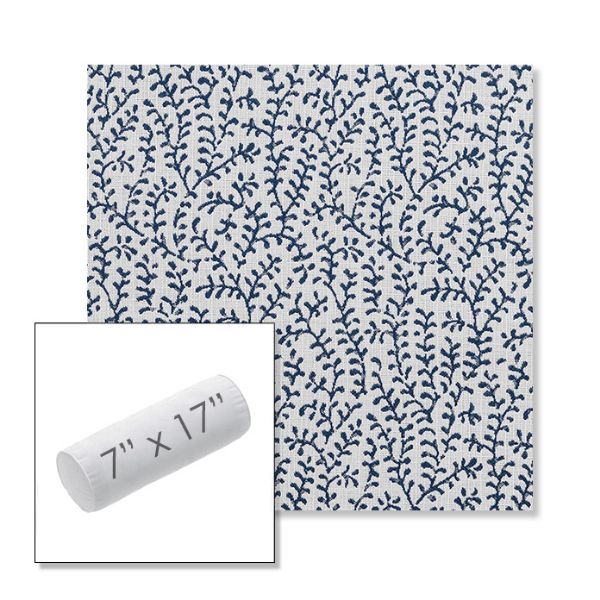 Picture of Eberly Peacock | 7" x 17" Outdoor Bolster Pillow Sunbrella® Fabric