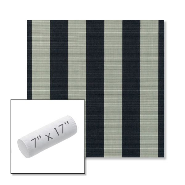 Picture of Expressive Mist | 7" x 17" Outdoor Bolster Pillow Sunbrella® Fabric