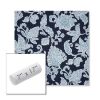 Picture of Floral Song Navy | 7" x 17" Outdoor Bolster Pillow Sunbrella® Fabric