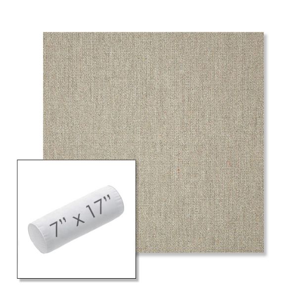 Picture of Heritage Smoke | 7" x 17" Outdoor Bolster Pillow Sunbrella® Fabric