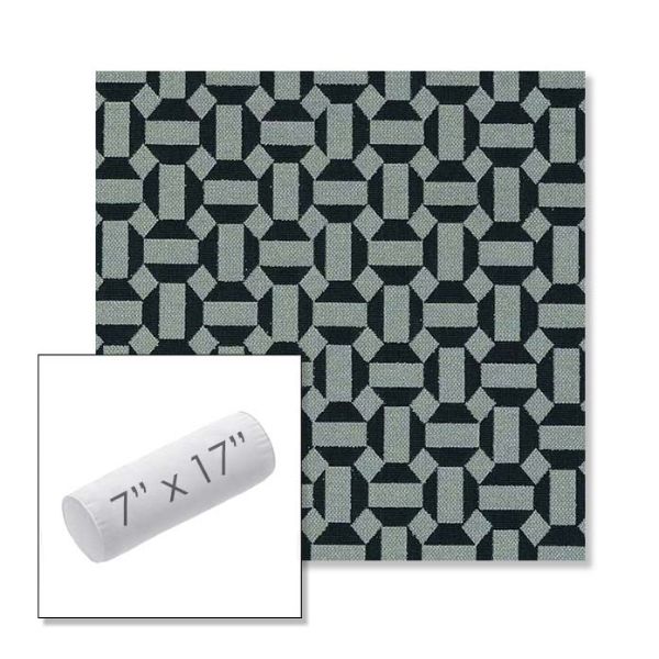 Picture of Hoopla Plume | 7" x 17" Outdoor Bolster Pillow Sunbrella® Fabric