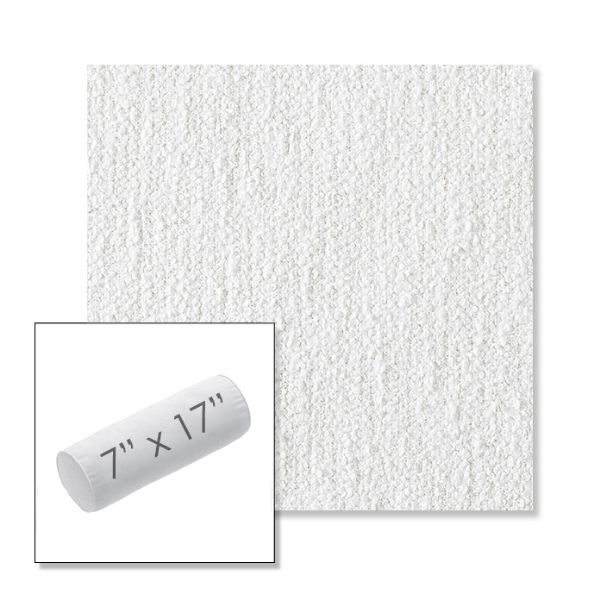 Picture of Improve White | 7" x 17" Outdoor Bolster Pillow Sunbrella® Fabric