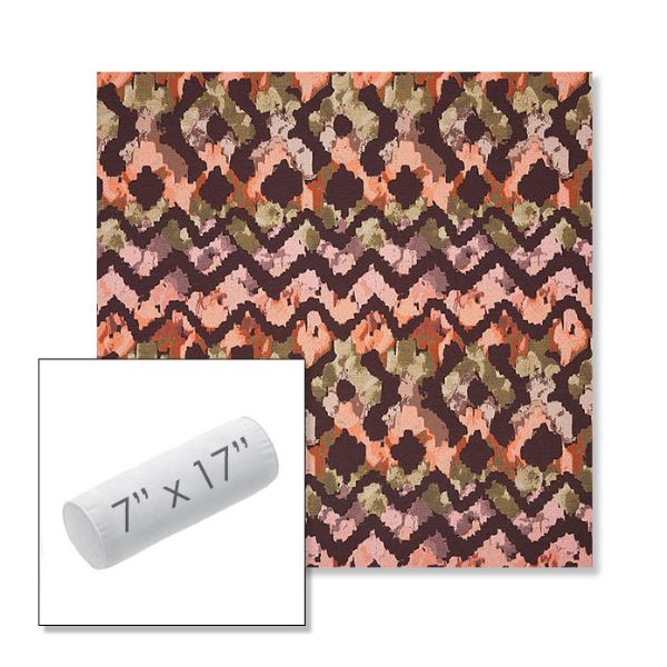 Picture of Inga Gypsy | 7" x 17" Outdoor Bolster Pillow Sunbrella® Fabric