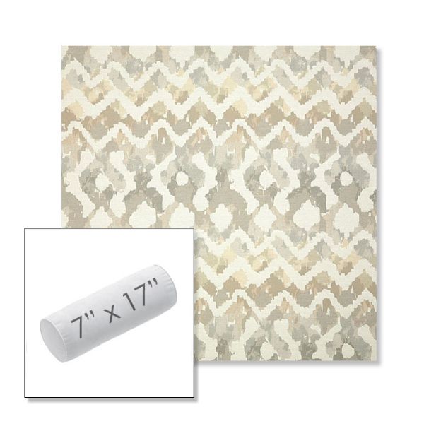 Picture of Inga Marble | 7" x 17" Outdoor Bolster Pillow Sunbrella® Fabric