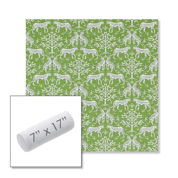 Picture of Jaipur Frame Chive | 7" x 17" Outdoor Bolster Pillow Sunbrella® Fabric