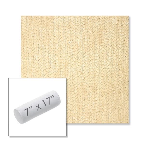 Picture of Margo Parchment | 7" x 17" Outdoor Bolster Pillow Sunbrella® Fabric