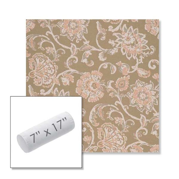 Picture of Martha Floral Spring | 7" x 17" Outdoor Bolster Pillow Sunbrella® Fabric