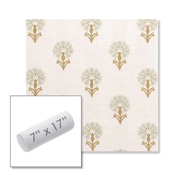 Picture of Mira Seasalt | 7" x 17" Outdoor Bolster Pillow Sunbrella® Fabric