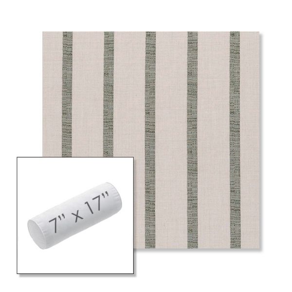 Picture of Mixi Fern | 7" x 17" Outdoor Bolster Pillow Sunbrella® Fabric