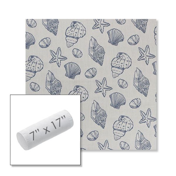 Picture of Nantucket Atlantis | 7" x 17" Outdoor Bolster Pillow Sunbrella® Fabric