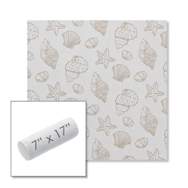 Picture of Nantucket Suntan | 7" x 17" Outdoor Bolster Pillow Sunbrella® Fabric