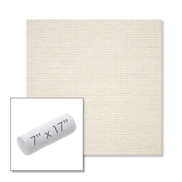 Picture of Nurture White | 7" x 17" Outdoor Bolster Pillow Sunbrella® Fabric