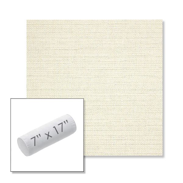 Picture of Piazza Parchment | 7" x 17" Outdoor Bolster Pillow Sunbrella® Fabric