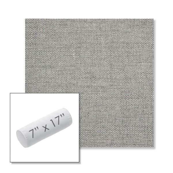 Picture of Piazza Stone | 7" x 17" Outdoor Bolster Pillow Sunbrella® Fabric