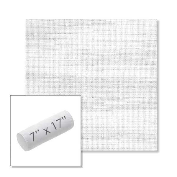 Picture of Piazza White | 7" x 17" Outdoor Bolster Pillow Sunbrella® Fabric