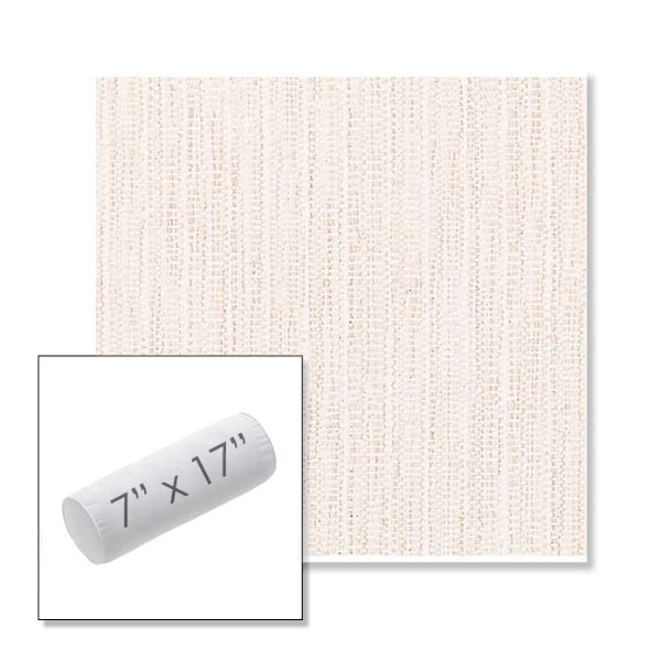 Picture of Poros Eggshell | 7" x 17" Outdoor Bolster Pillow Sunbrella® Fabric