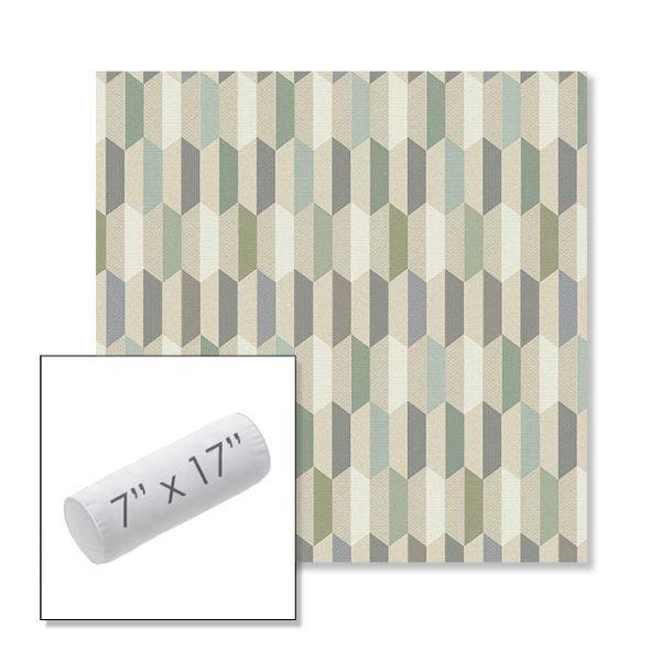 Picture of Precise Spring | 7" x 17" Outdoor Bolster Pillow Sunbrella® Fabric