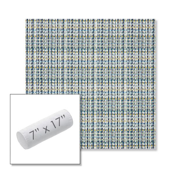 Picture of Principle Lagoon | 7" x 17" Outdoor Bolster Pillow Sunbrella® Fabric