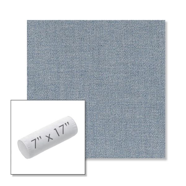 Picture of Remix Denim | 7" x 17" Outdoor Bolster Pillow Sunbrella® Fabric