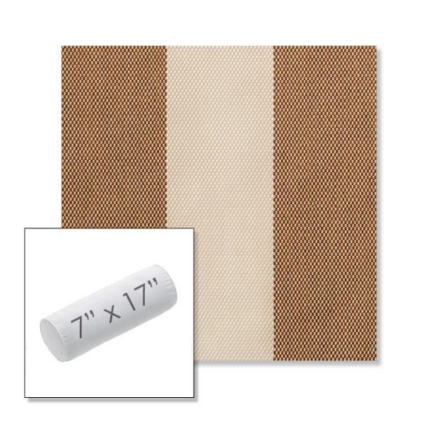 Picture of Rothko Latte | 7" x 17" Outdoor Bolster Pillow Sunbrella® Fabric