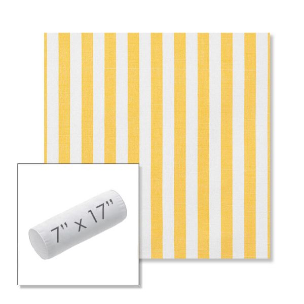 Picture of Sail Away Sunflower | 7" x 17" Outdoor Bolster Pillow Sunbrella® Fabric