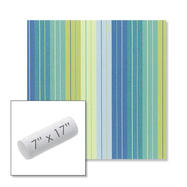 Picture of Seville Seaside | 7" x 17" Outdoor Bolster Pillow Sunbrella® Fabric