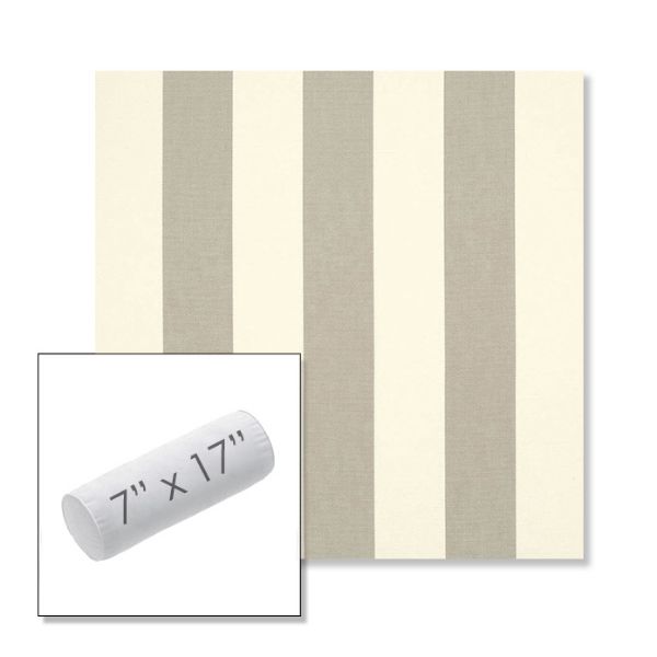 Picture of Solana Seagull | 7" x 17" Outdoor Bolster Pillow Sunbrella® Fabric