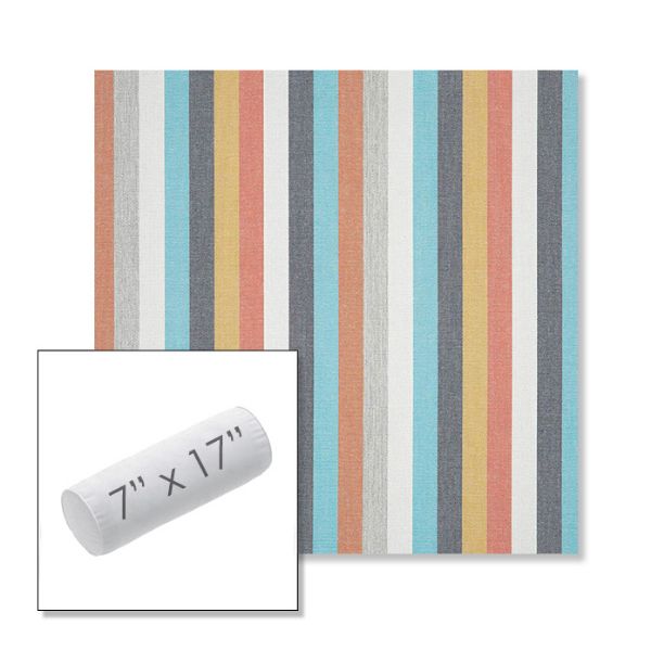 Picture of Surround Sunrise | 7" x 17" Outdoor Bolster Pillow Sunbrella® Fabric