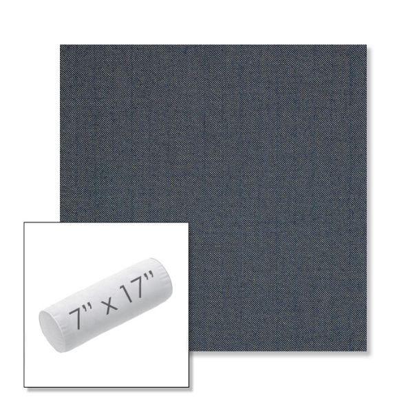 Picture of Switch Denim | 7" x 17" Outdoor Bolster Pillow Sunbrella® Fabric