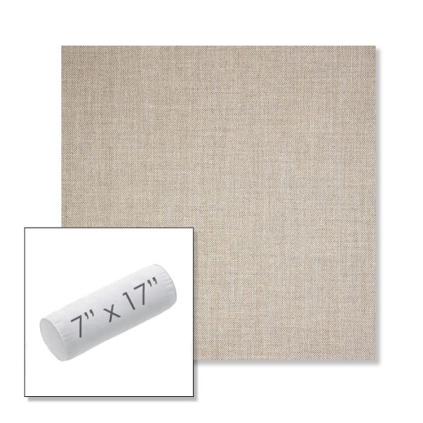 Picture of Switch Flax | 7" x 17" Outdoor Bolster Pillow Sunbrella® Fabric