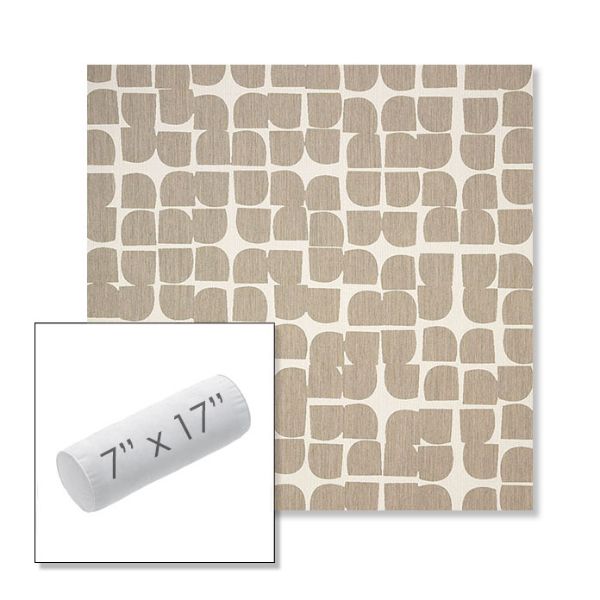 Picture of Toggle Driftwood | 7" x 17" Outdoor Bolster Pillow Sunbrella® Fabric