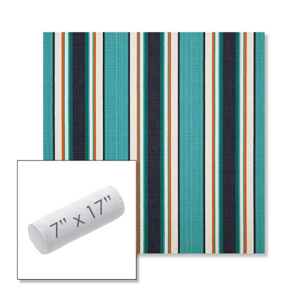 Picture of Token Surfside | 7" x 17" Outdoor Bolster Pillow Sunbrella® Fabric