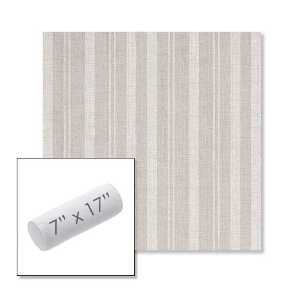 Picture of Tranquil Linen | 7" x 17" Outdoor Bolster Pillow Sunbrella® Fabric