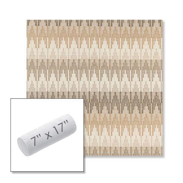 Picture of Valley Dune | 7" x 17" Outdoor Bolster Pillow Sunbrella® Fabric