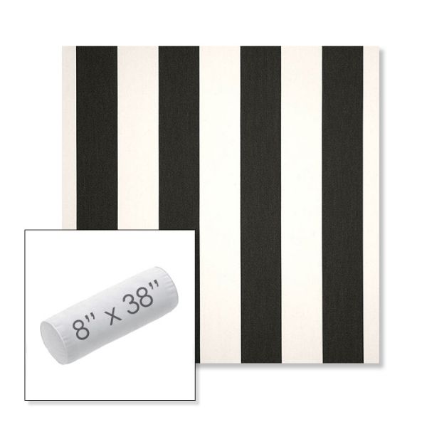 Picture of Cabana Classic | 8" x 38" Outdoor Bolster Pillow Sunbrella® Fabric